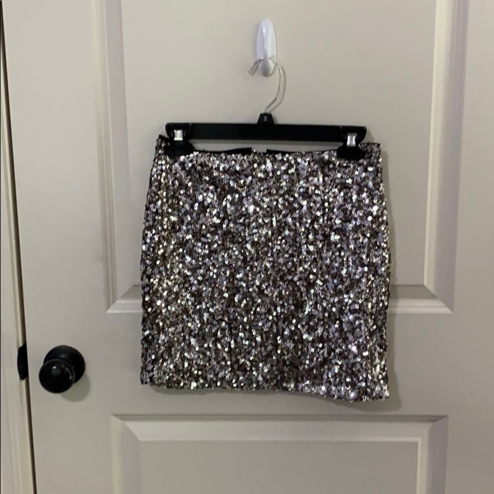 sparkly miniskirt